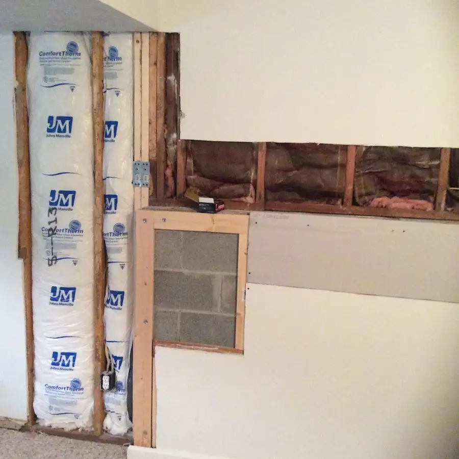 Wall insulation replacement during Contents Cleaning & Restoration in Lake City